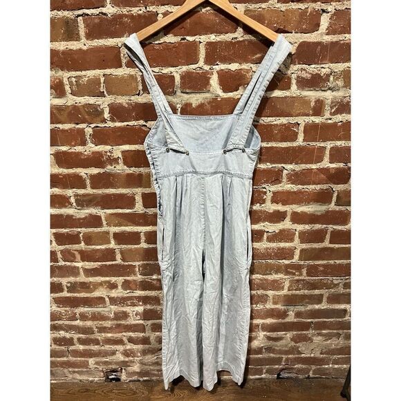 Free People Womens Blue Denim Sleeveless Jumpsuit size 0 - Picture 2 of 3